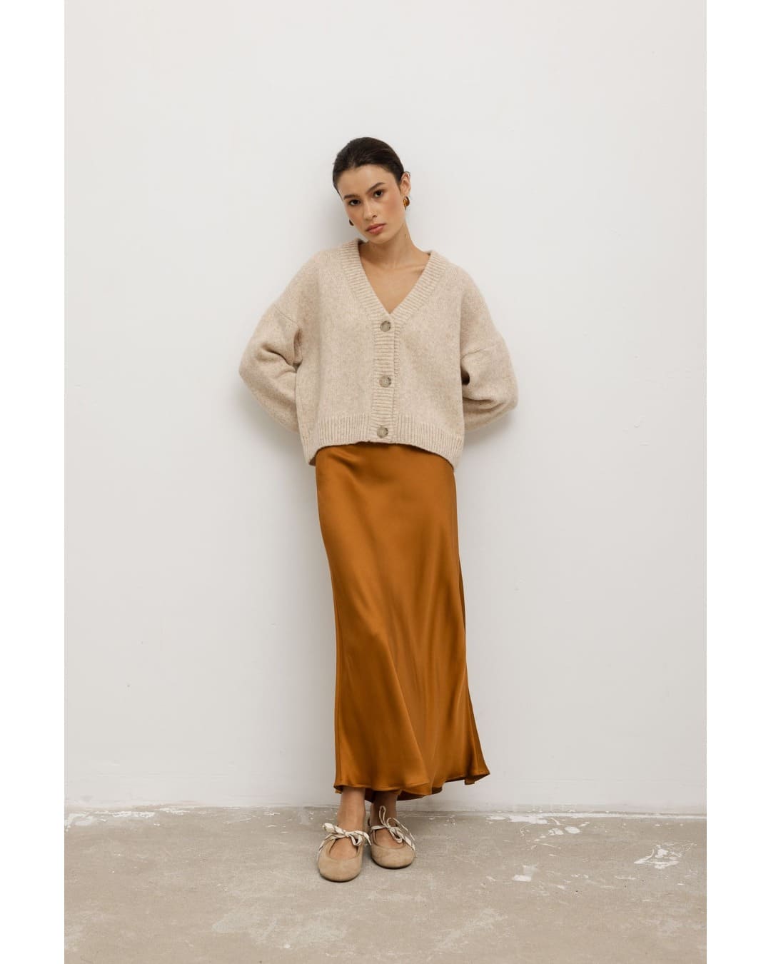 Cardigan color beige