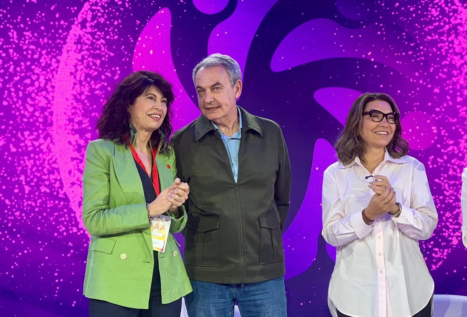 El expresidente del Gobierno, José Luis Rodríguez Zapatero, en la Global Progressive Mobilisation. EP 