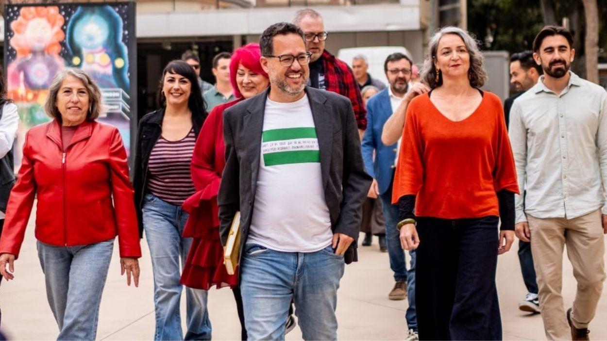 El portavoz de Adelante Andalucía, José Ignacio García, junto a su equipo / Archivo Adelante Andalucía