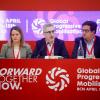 os ministros de Hacienda, Arcadi España, y de Transformación Digital y Función Pública, Óscar López, en la Global Progressive Mobilisation. Kike Rincón / EP