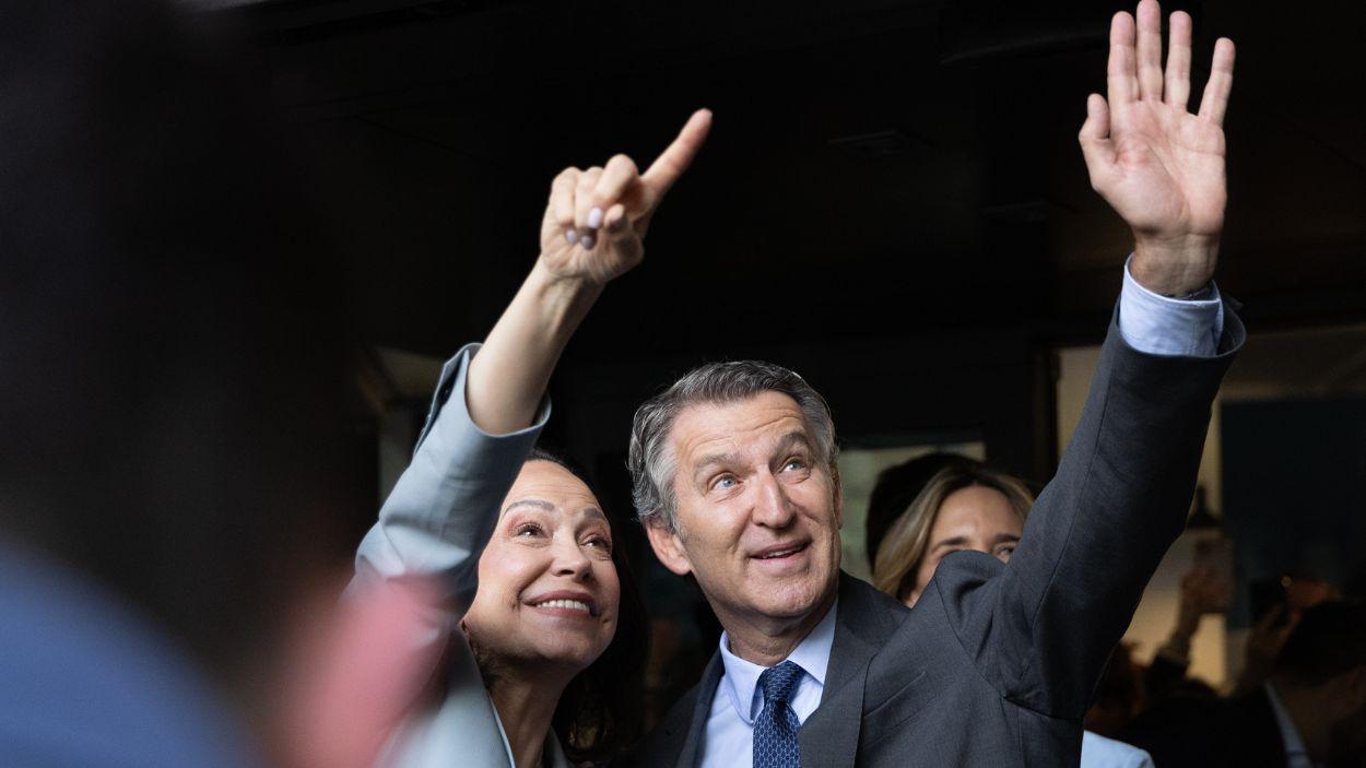 La opositora venezolana María Corina Machado junto al presidente del Partido Popular, Alberto Núñez Feijóo. EP. 