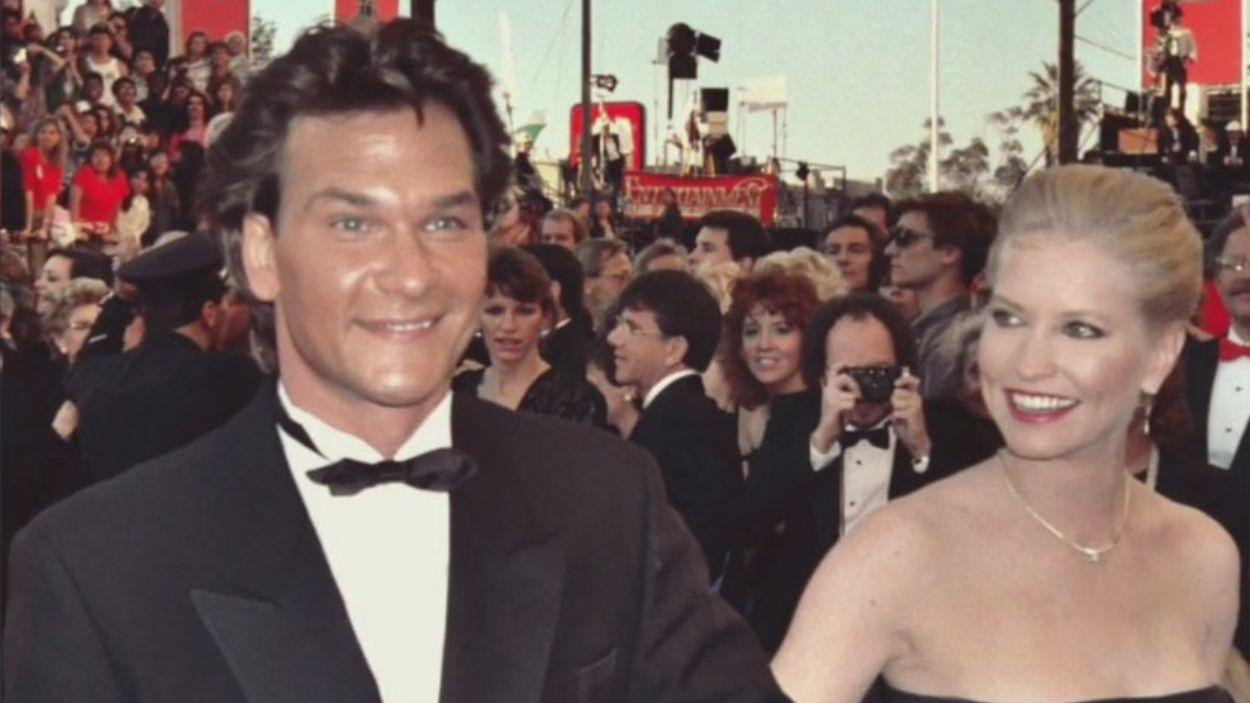 El actor Patrick Swayze junto a su mujer Lisa Niemi, en una imagen de archivo. 