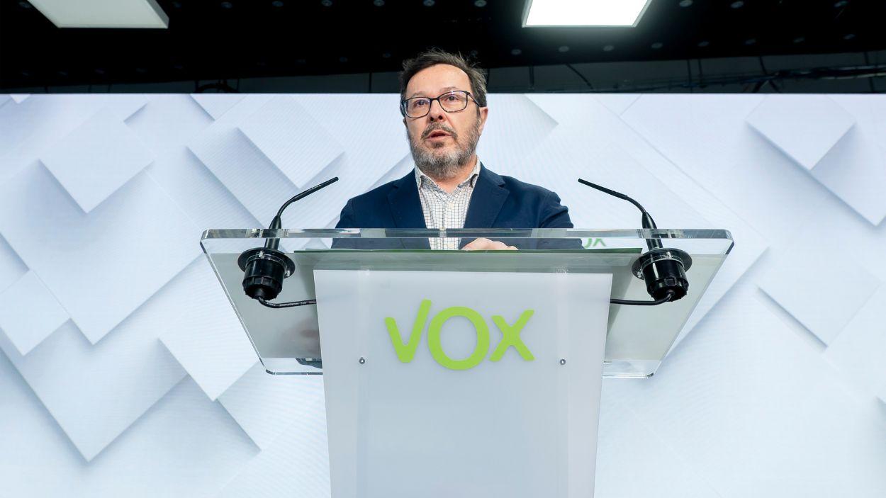 El portavoz de Vox, José Antonio Fúster. EP.
