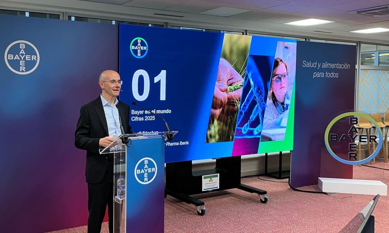 El consejero delegado de Bayer Pharma Iberia, Jordi Sánchez. EP