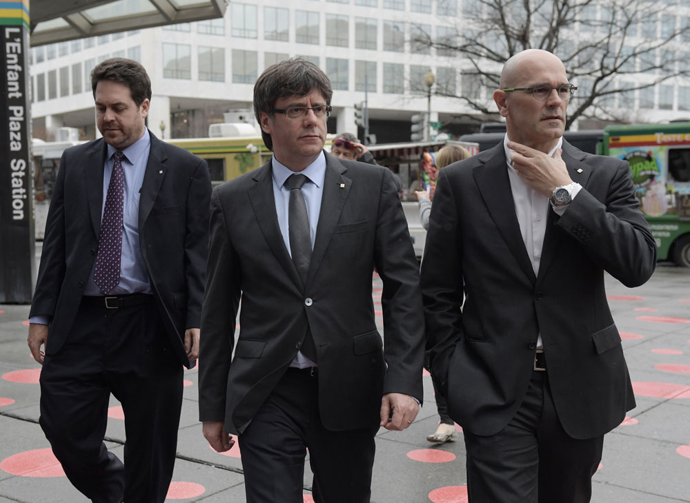 Carles Puigdemont, durante su estancia en Washington