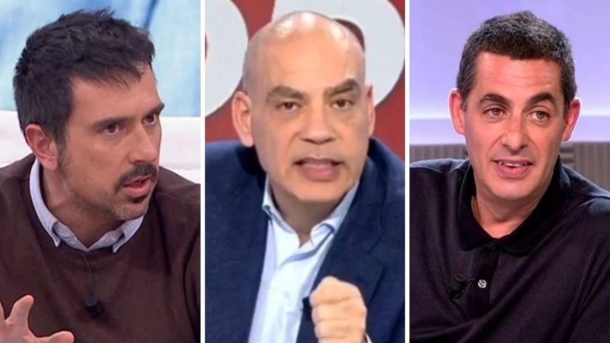 Ramón Espinar, Nacho Abad y Antonio Naranjo. 