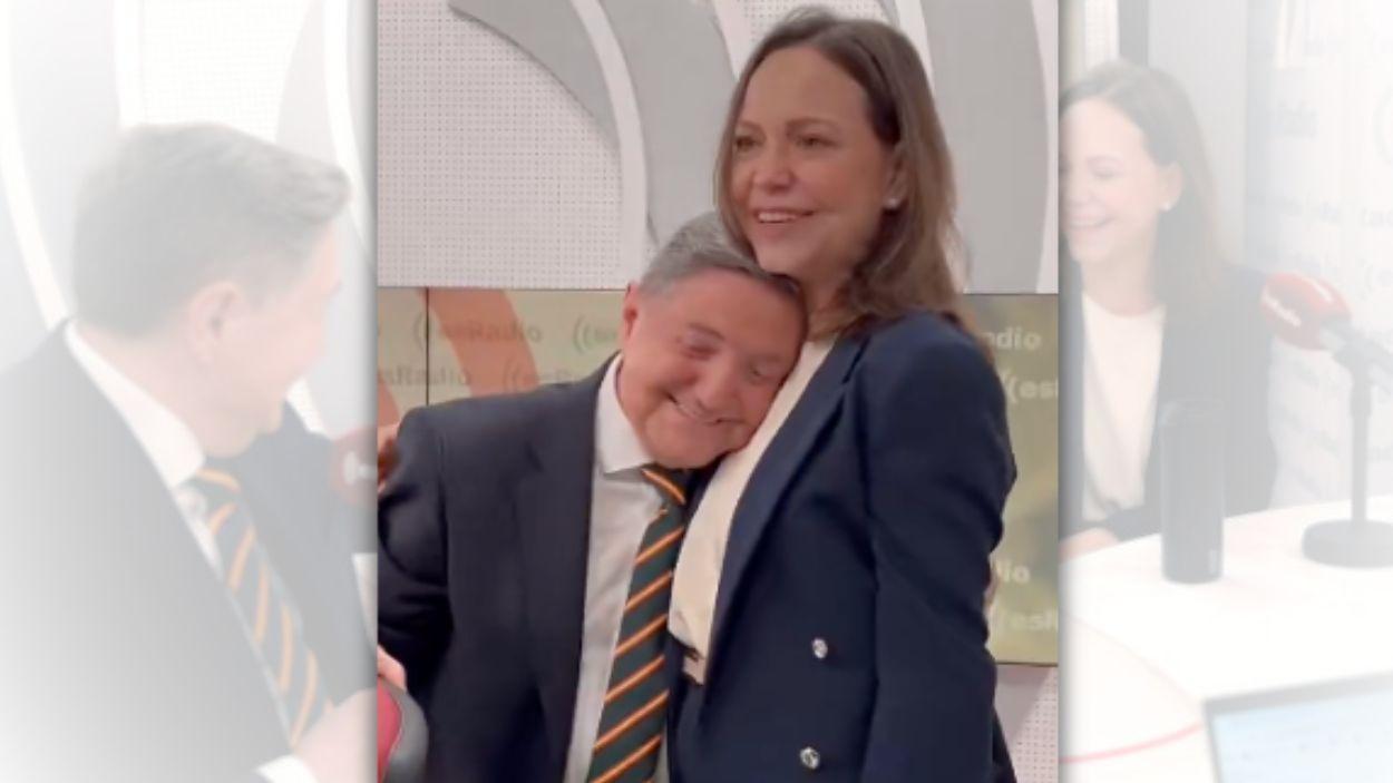 Federico Jiménez Losantos junto a María Corina Machado