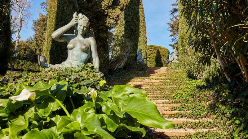 Sirena en los Jardines de Santa Clotilde