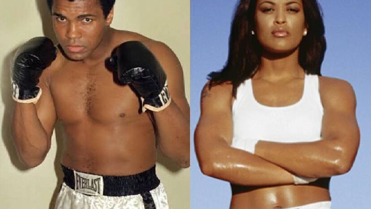 Laila Ali junto a su padre Muhammad Ali| @thereallailaali