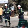 Efectivos de emergencias durante las labores de búsqueda de las víctimas del accidente en la mina de Cerredo, a 31 de marzo de 2025, en Degaña, Asturias. EP.