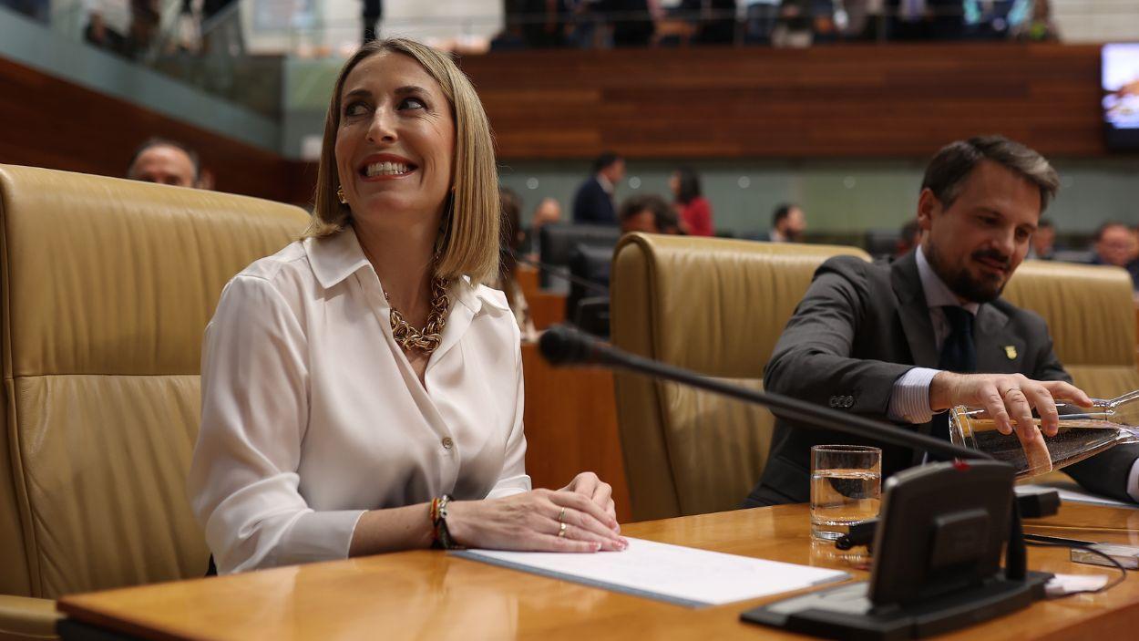 La candidata a la Presidencia de la Junta de Extremadura, María Guardiola. EP.