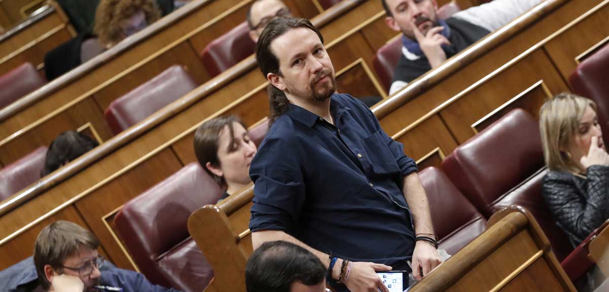 Imagen de archivo de Pablo Iglesias en el Congreso de los Diputados