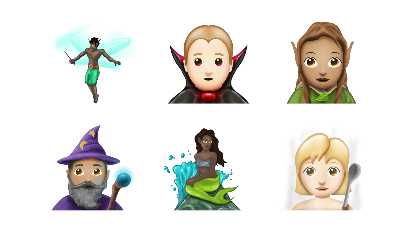 Algunos de los primeros diseños que podrán ser 'emoji' de WhatsApp en 2017