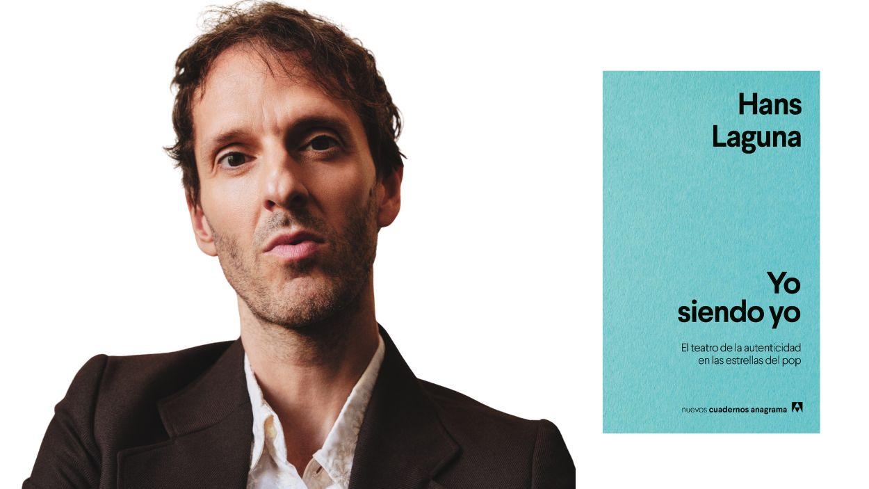  El sociólogo y músico Hans Laguna  junto a la portada del libro 'Yo siendo yo'.