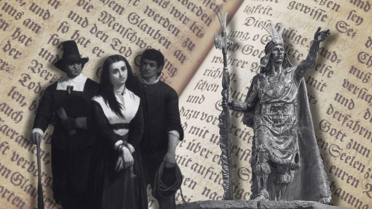 Fotomontaje de las brujas de Salem o el mito de El Dorado. Elaboración propia M. A.