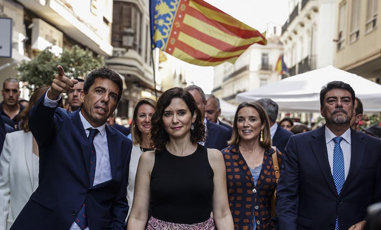 Carlos Mazón e Isabel Díaz Ayuso. EP