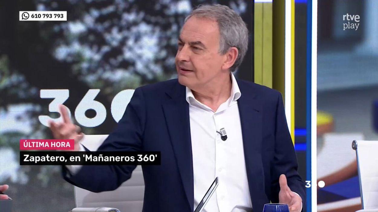 Zapatero en 'Mañaneros 360'. TVE
