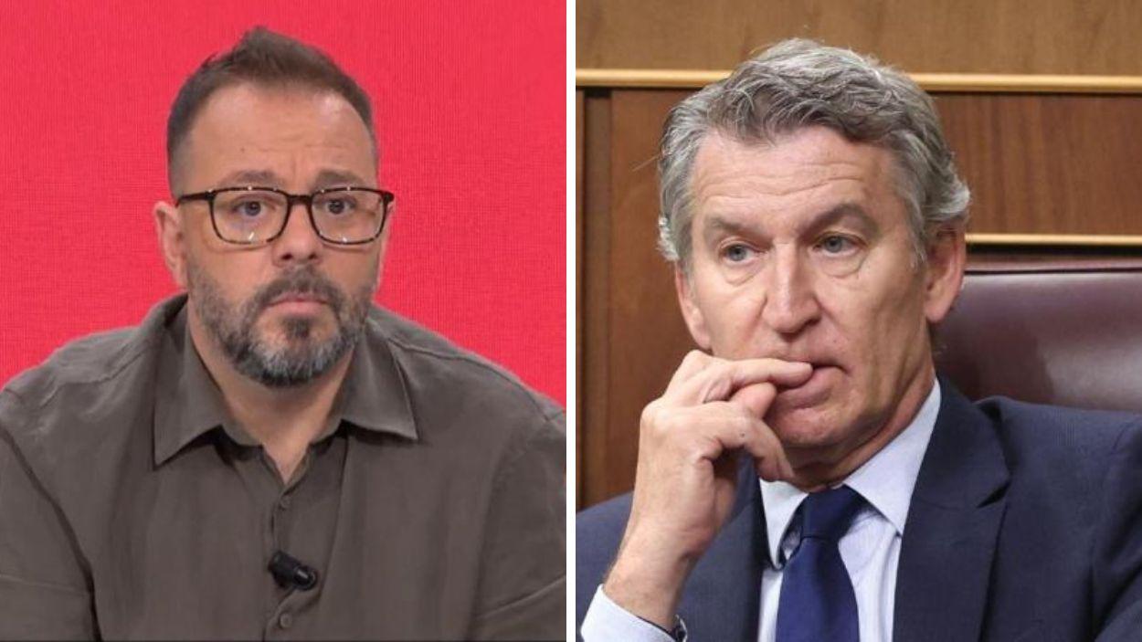 Antonio Maestre y Alberto Núñez Feijóo. Elaboración propia.