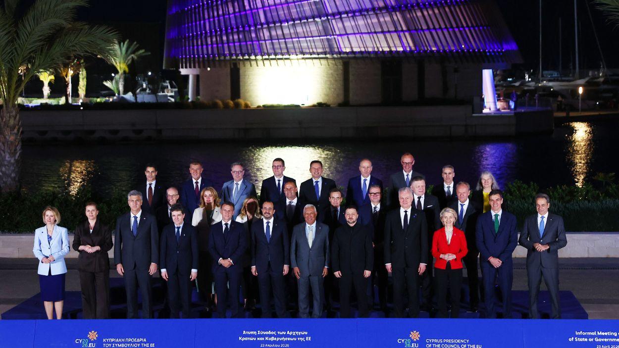 El presidente del Gobierno, Pedro Sánchez, asiste a la Reunión informal de líderes de la Unión Europea en Chipre. EP.
