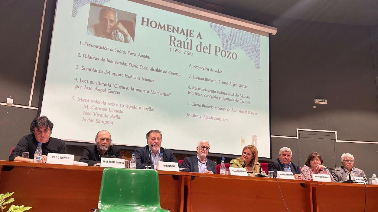 Homenaje Raúl del Pozo. Ayuntamiento de Cuenca