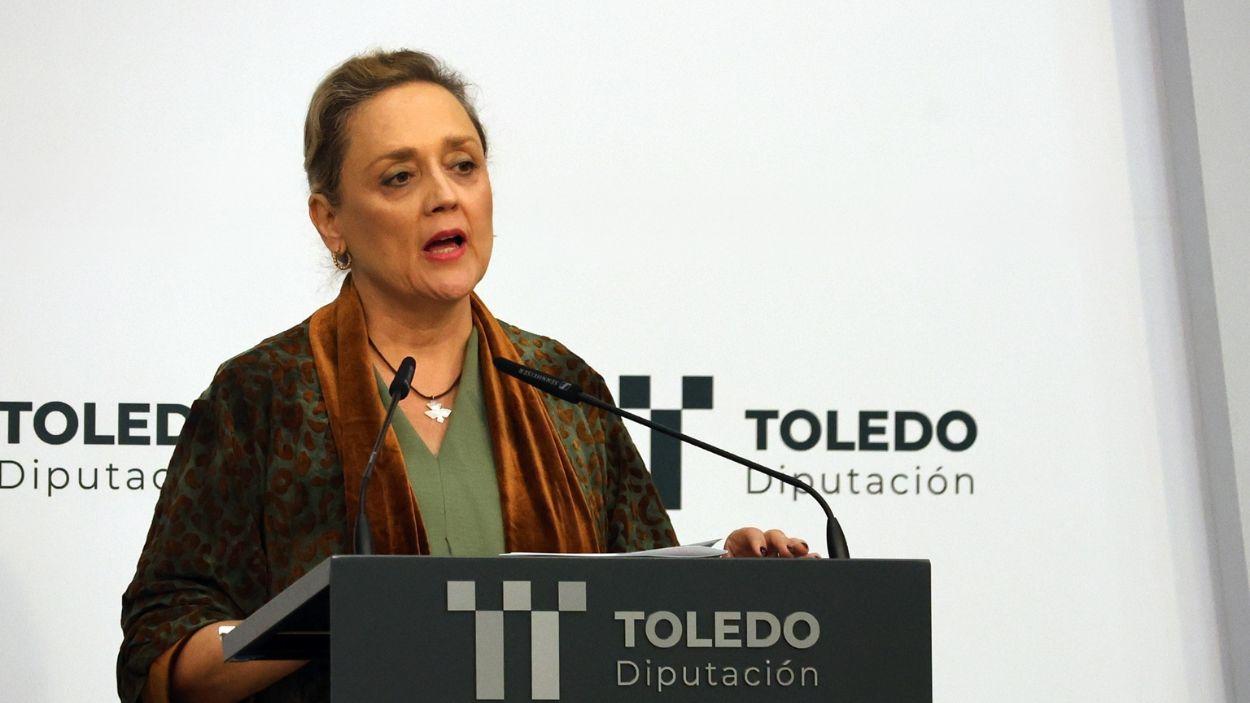 La alcaldesa de la Puebla de Montalbán y diputada provincial de Hacienda de Toledo, Soledad de Frutos del Valle. Diputación de Toledo.