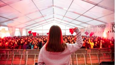 Miles de jóvenes del Movimiento Socialista preparan un 1 de mayo revolucionario. Imagen de la CJS.