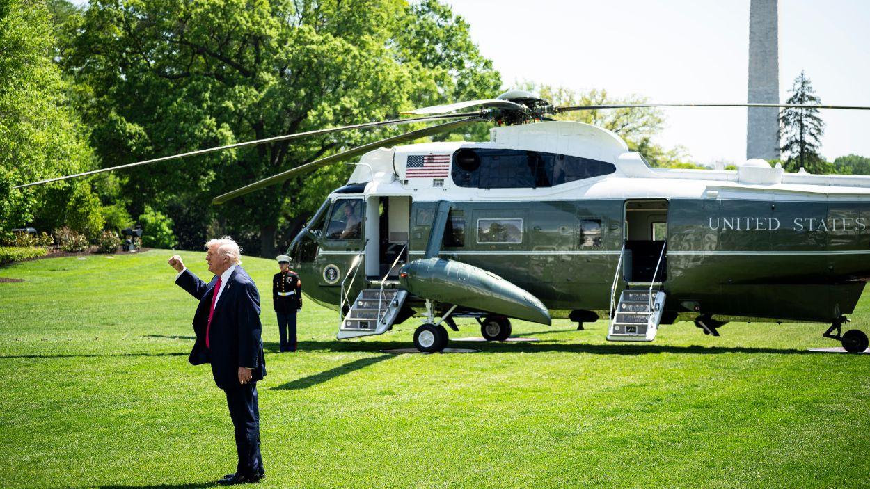 El presidente de Estados Unidos, Donald Trump, en la Casa Blanca. EP. 