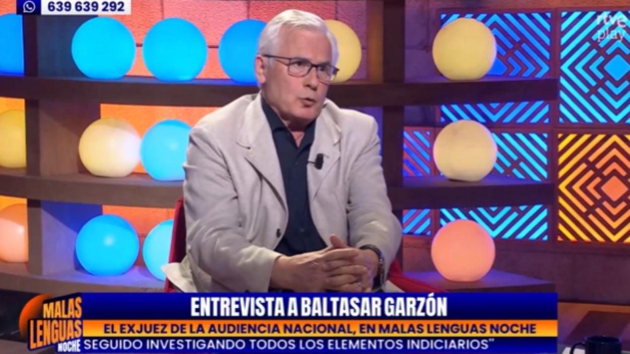 Baltasar Garzón en 'Malas Lenguas'. TVE