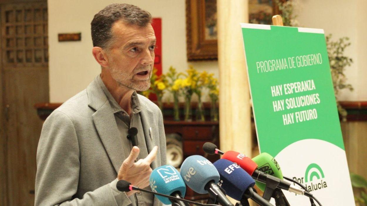 Candidato a la Junta por la coalición Por Andalucía, Antonio Maíllo
