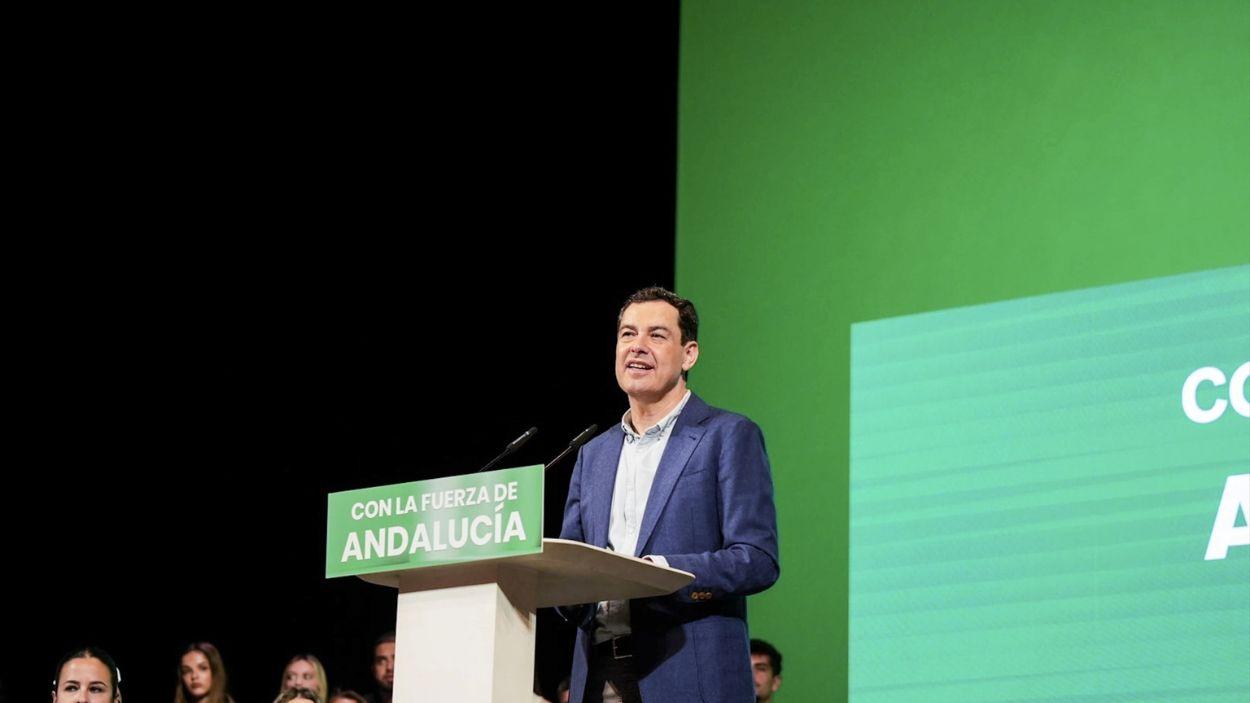 Presidente de la Junta, Moreno Bonilla, en el acto del PP de Almería / EP