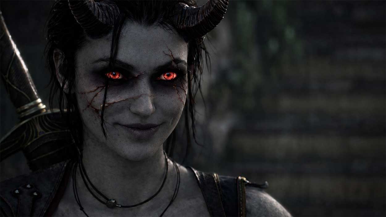 Un personaje con rasgos demoníacos de Fable