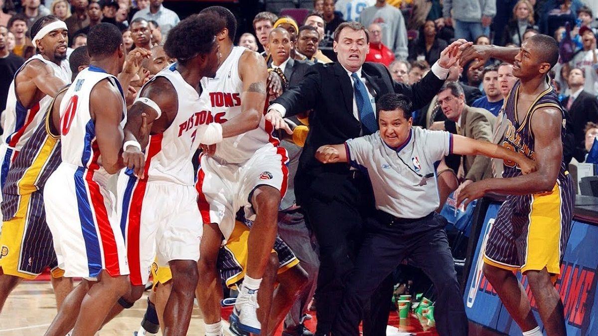 La pelea entre los Pistons e Indiana| NBA