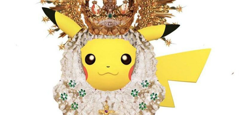 Imagen de la falsa aplicación de Pokemon en la Semana Santa de Sevilla.