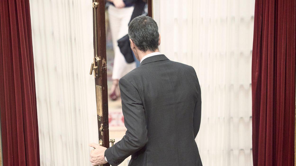 El presidente del Gobierno, Pedro Sánchez, en el Congreso de los Diputados. EP