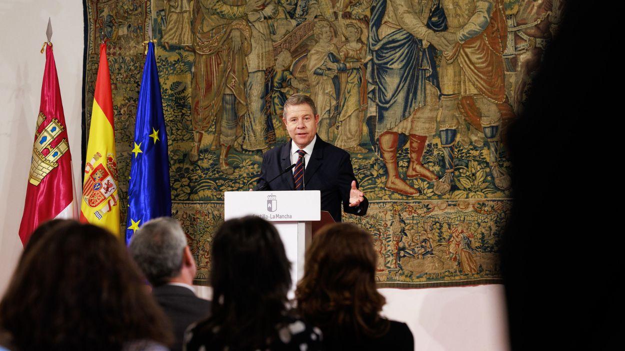 El presidente de Castilla La Mancha, Emiliano García Page. JCCM. 