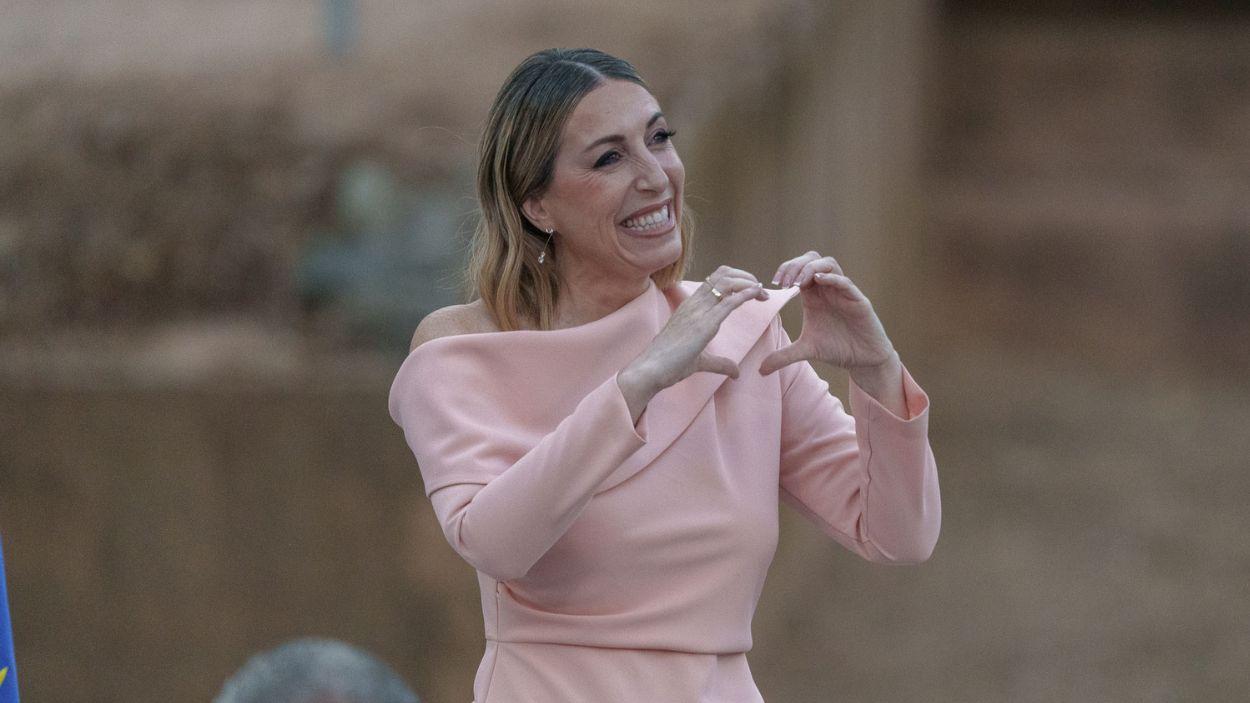 La presidenta de la Junta de Extremadura, María Guardiola. EP.
