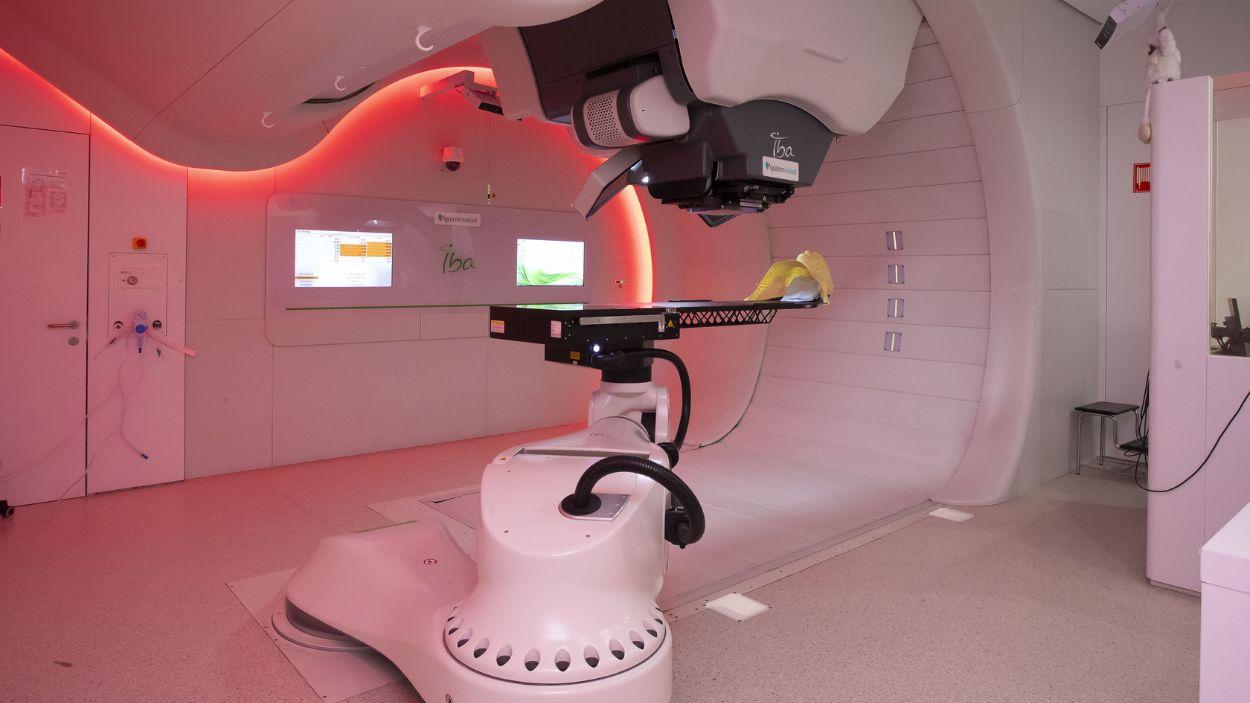 Sala de protonterapia.