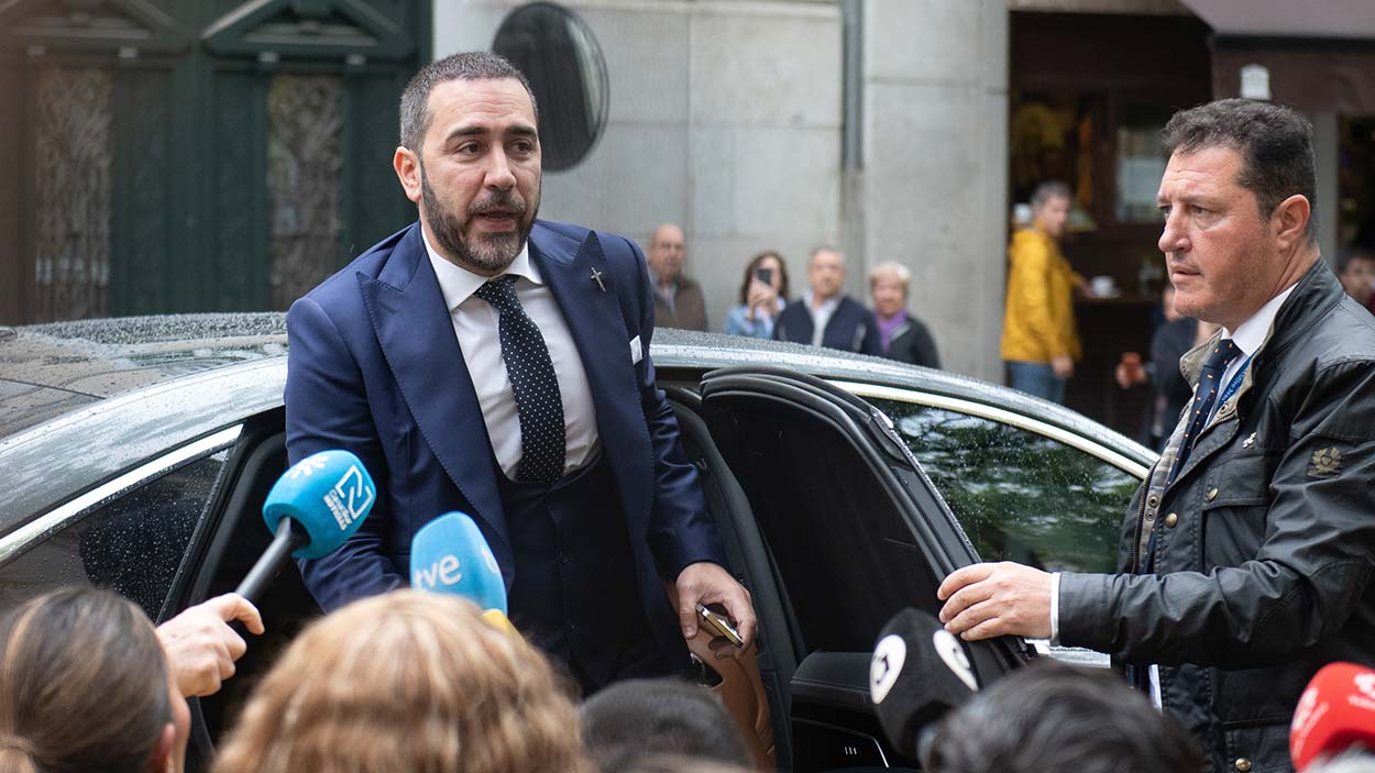 El empresario Víctor de Aldama a su llegada al Tribunal Supremo en Madrid. EP