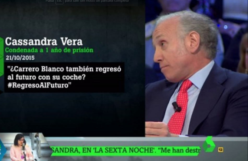 Eduardo Inda durante su intervención en La Sexta Noche.