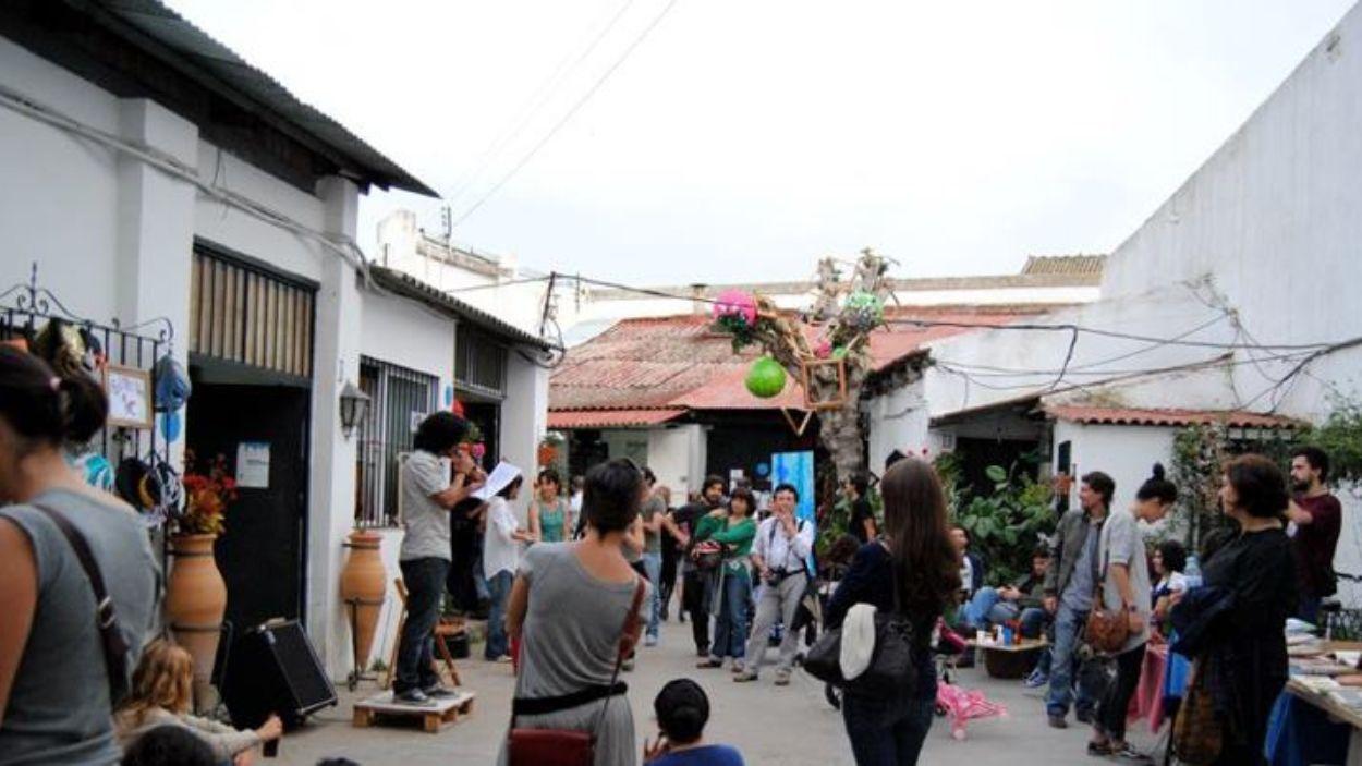 Corralones de la calle Castellar de Sevilla en 2012