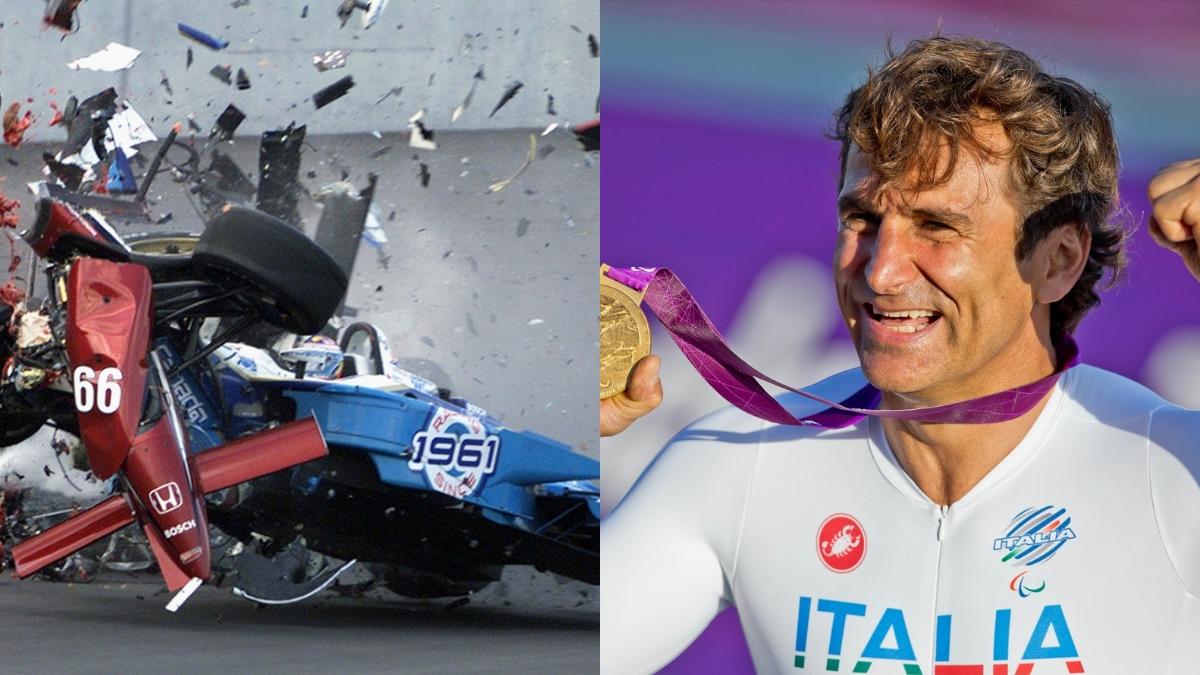 Alex Zanardi durante el accidente y ganando el oro paralímpico| EP