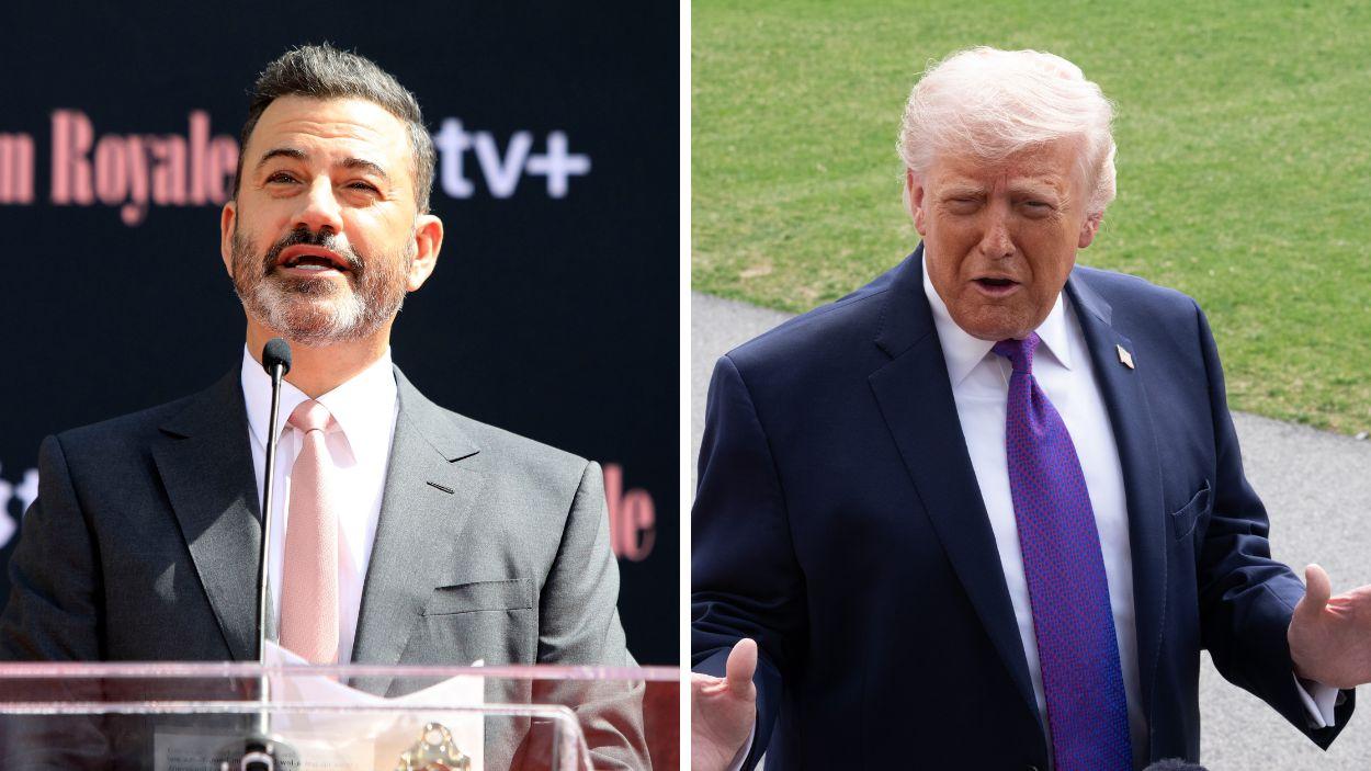 El humorista Jimmy Kimmel y el presidente de Estados Unidos, Donald Trump. Elaboración propia.