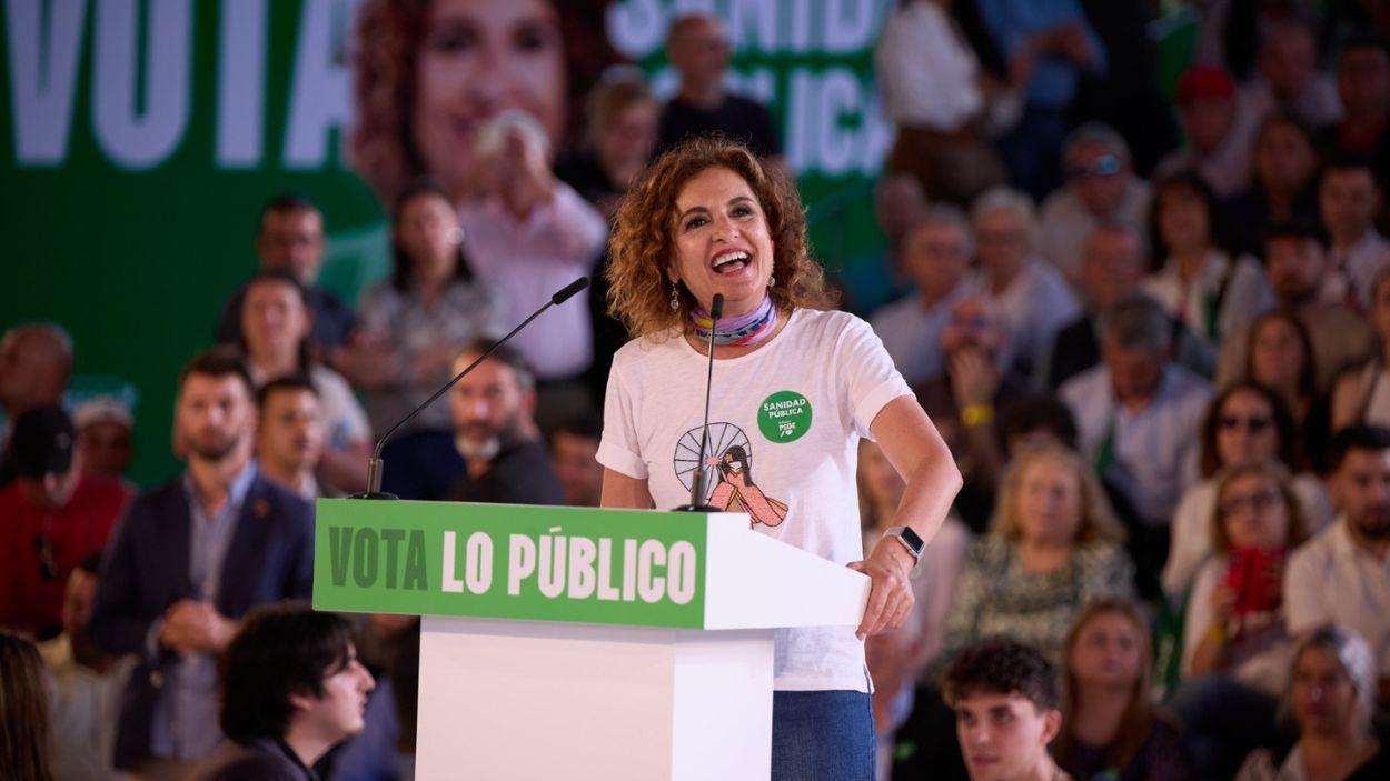 Candidata del PSOE-A a la Presidencia de la Junta de Andalucía, María Jesús Montero