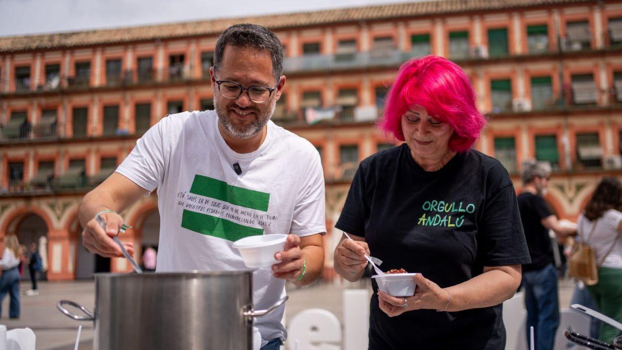 El candidato de Adelante Andalucía a la Presidencia de la Junta, José Ignacio García, este sábado en Córdoba / Adelante Andalucía 