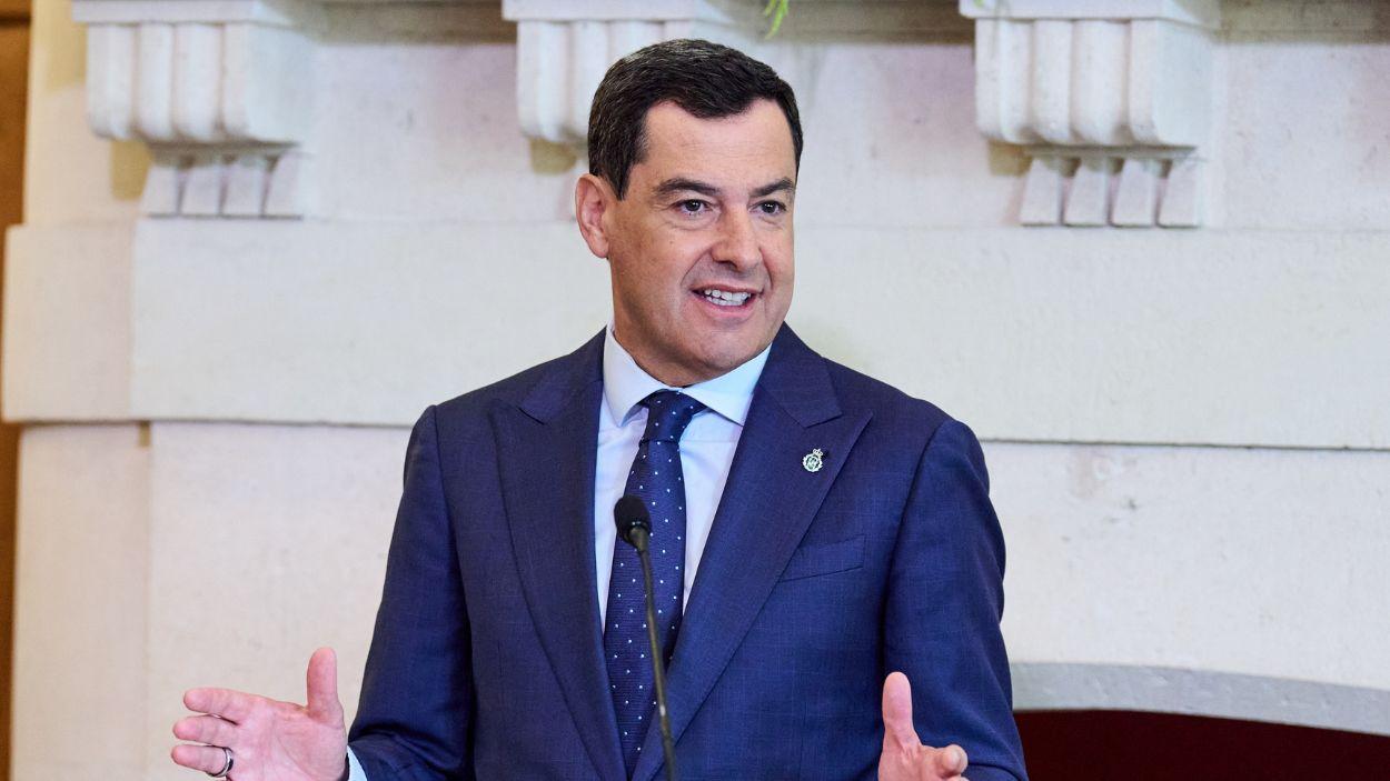 El presidente de la Junta de Andalucía, Juanma Moreno. EP.