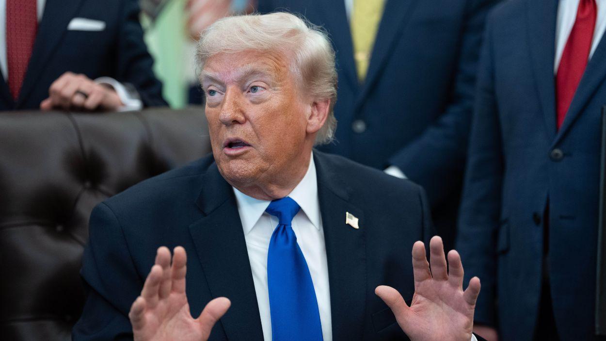 El presidente de Estados Unidos, Donald Trump, en el Despacho Oval. EP
