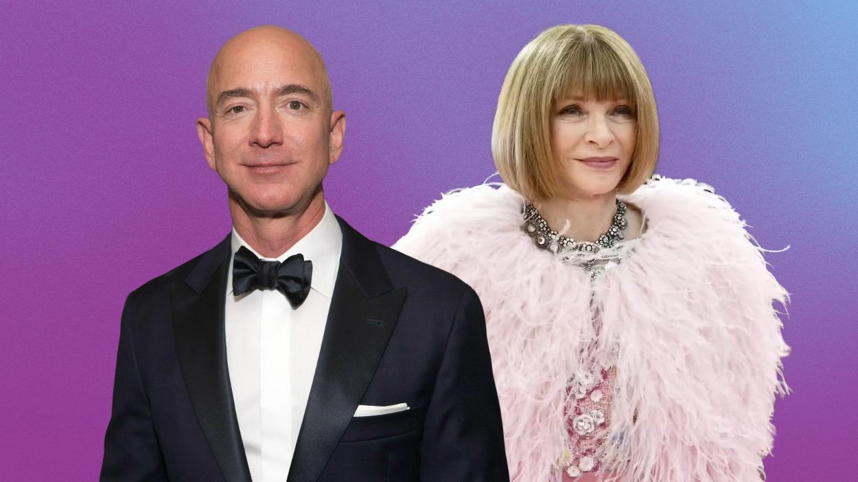 Jeff Bezos y Anna Wintour