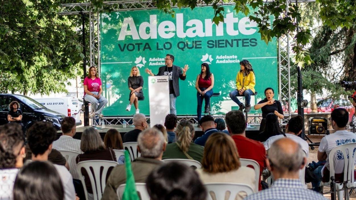 Acto de Adelante Andalucía el 1 de mayo, primer día de campaña / EP