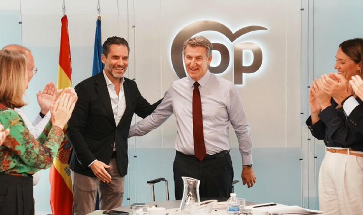 Borja Sémper y Alberto Núñez Feijóo. PP