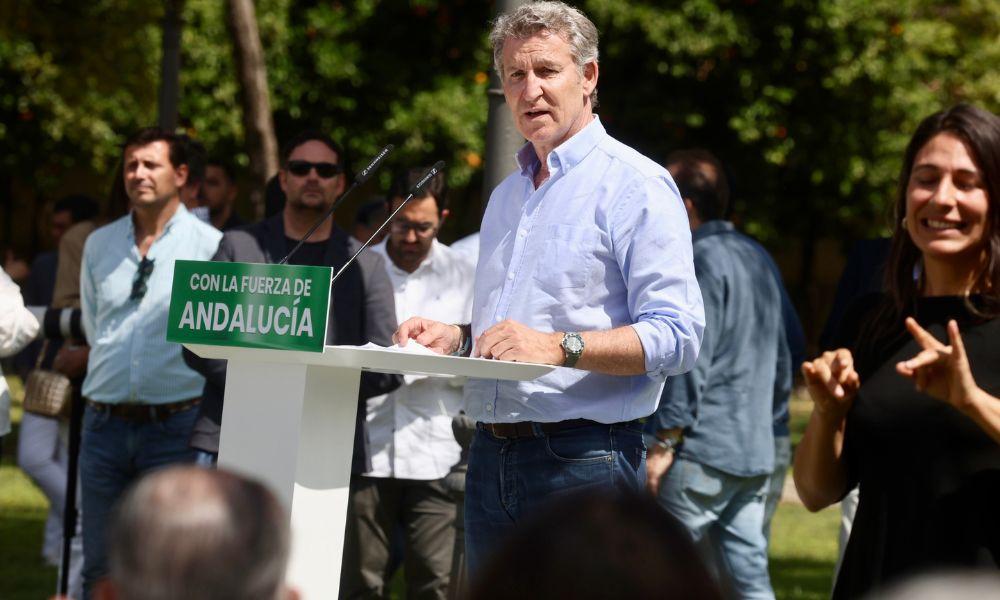 El presidente del Partido Popular, Alberto Núñez Feijoo. EP.